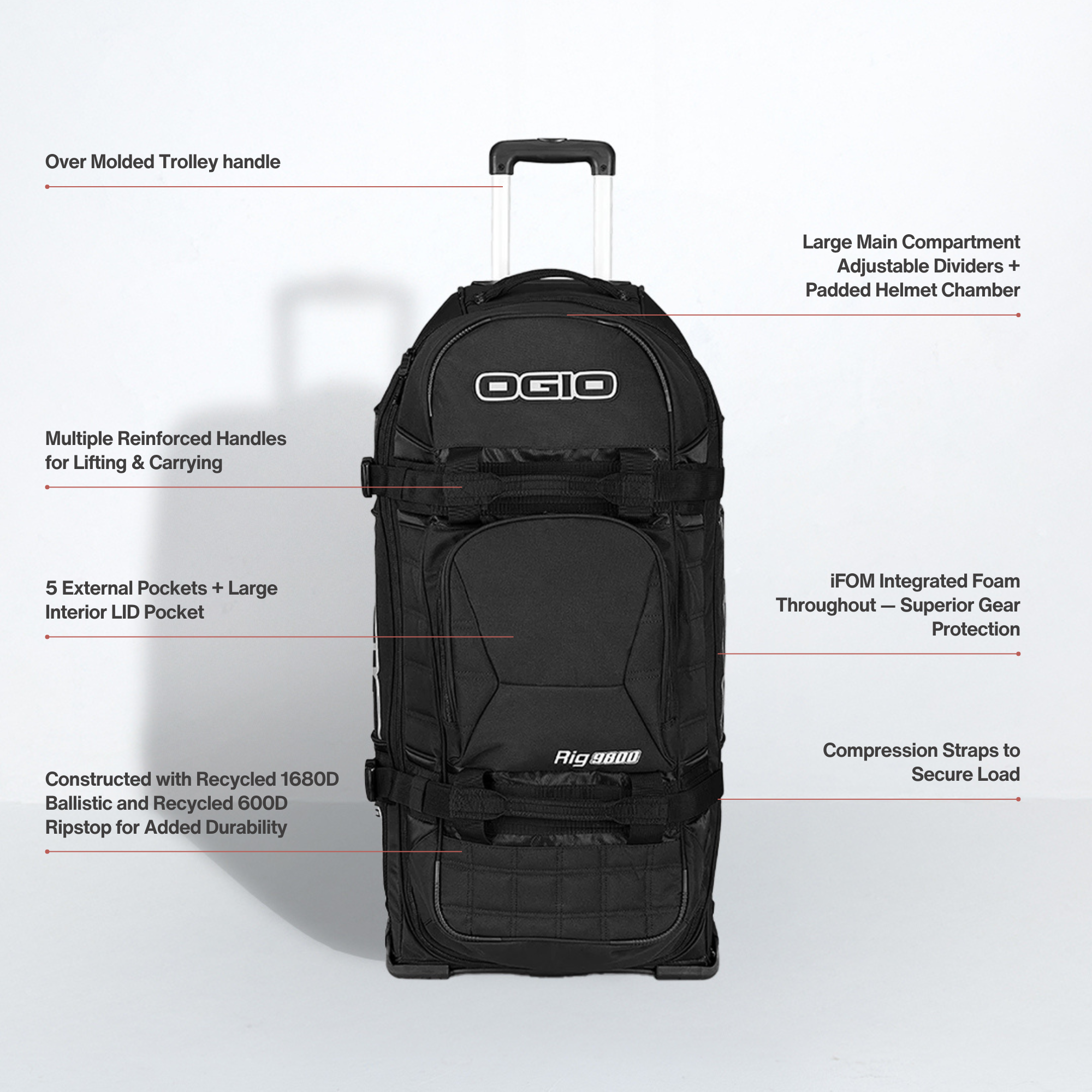Rig 9800 Travel Bag - Black