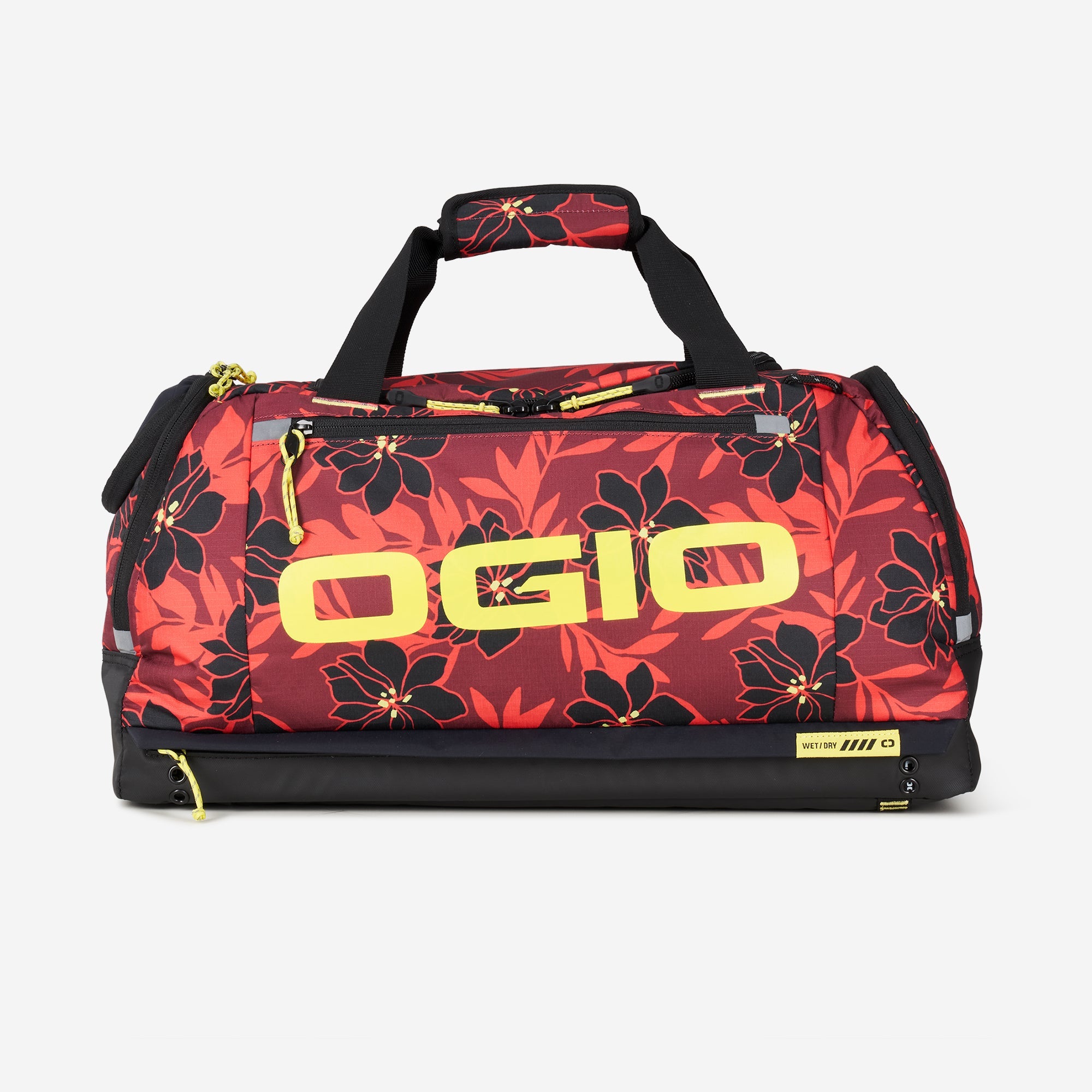 45L Fitness Duffel - Red flower Party