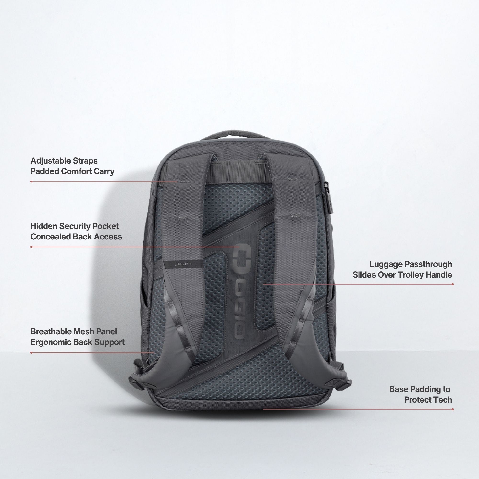 Pace Pro 20L Backpack - Grey Pinstripe