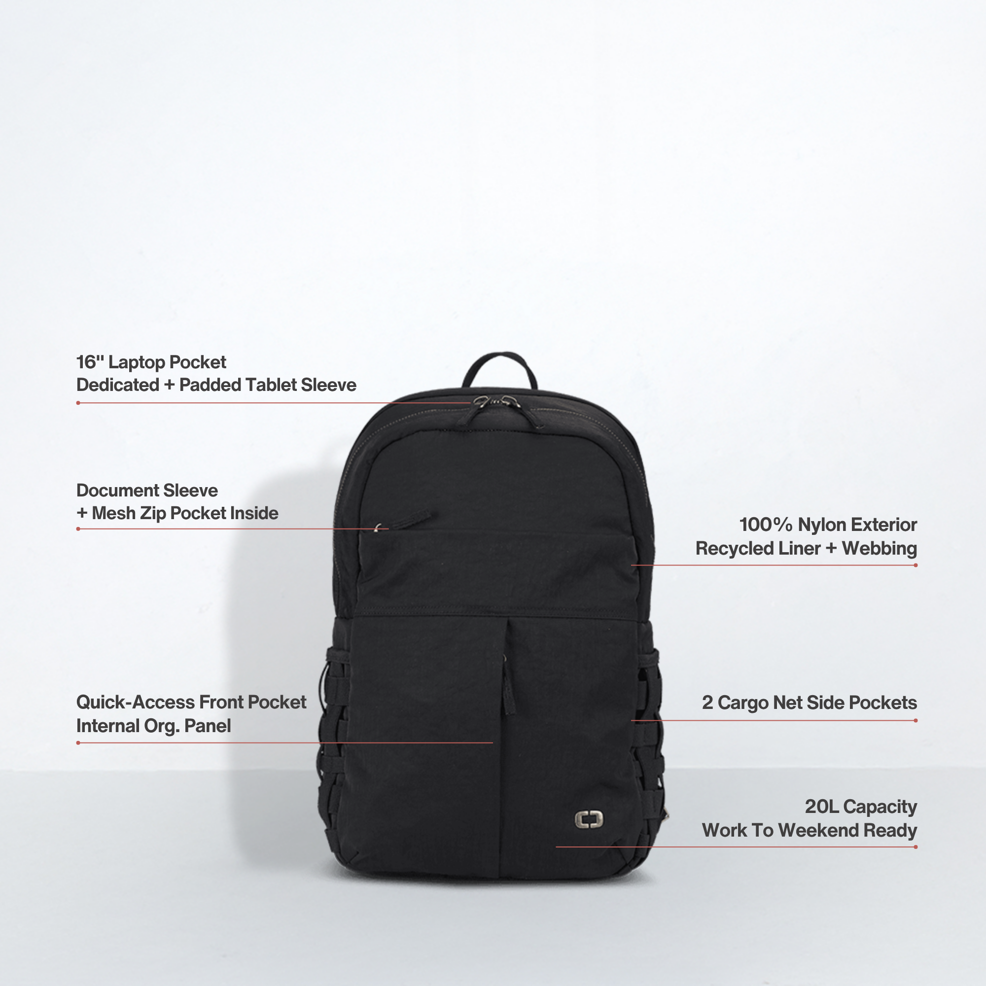 Rise Backpack - Black