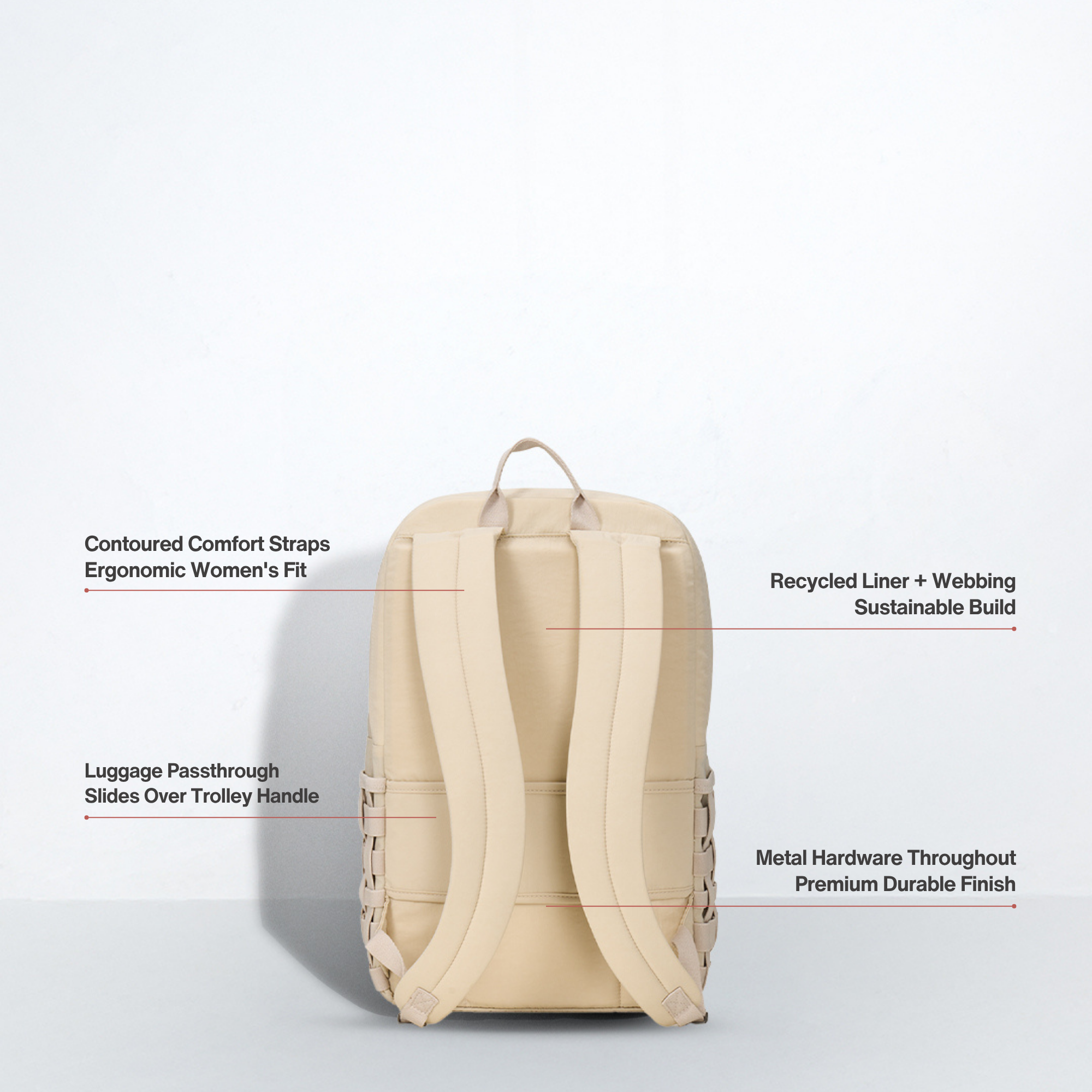 Rise Backpack - Vanilla Crème