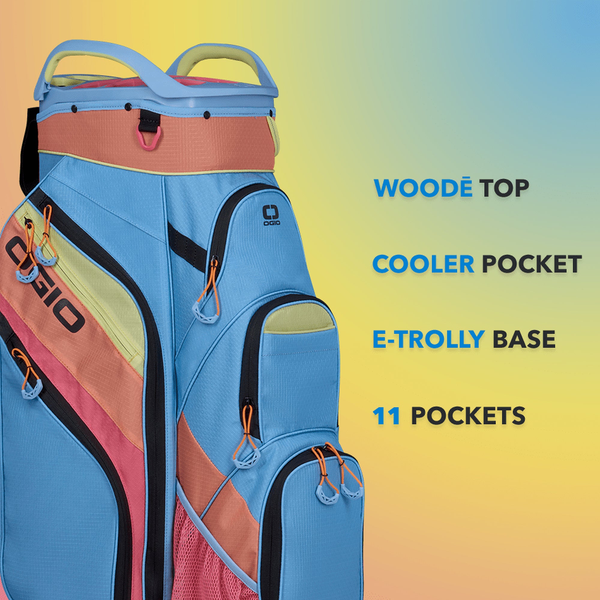OGIO WOODE CART GOLF BAG SHERBET