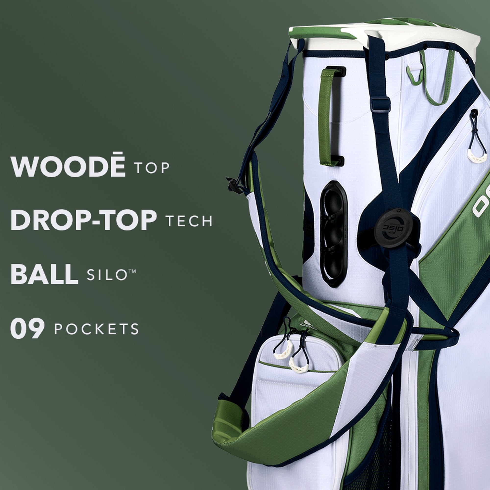 OGIO WOODE HYBRID STAND GOLF BAG CONFETTI