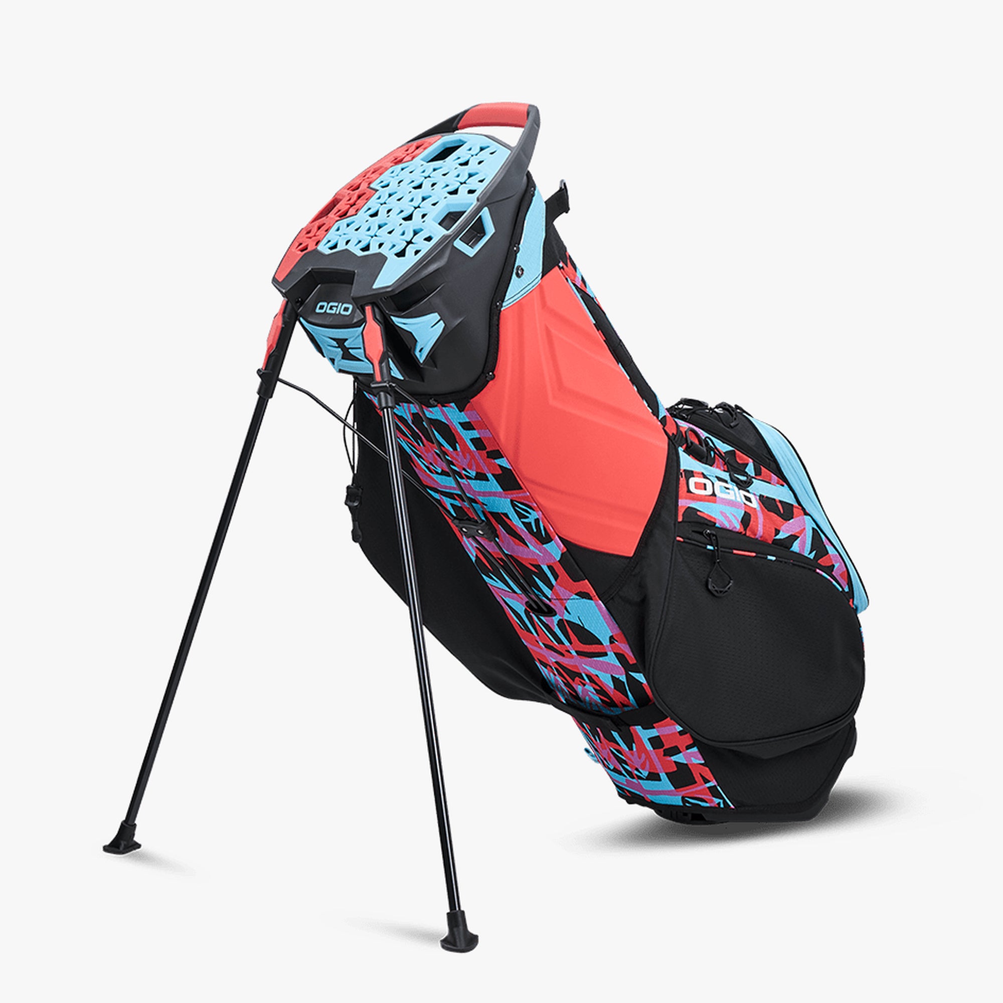 OGIO SILENCER HYBRID STAND GOLF BAG TROPICAL PUNCH