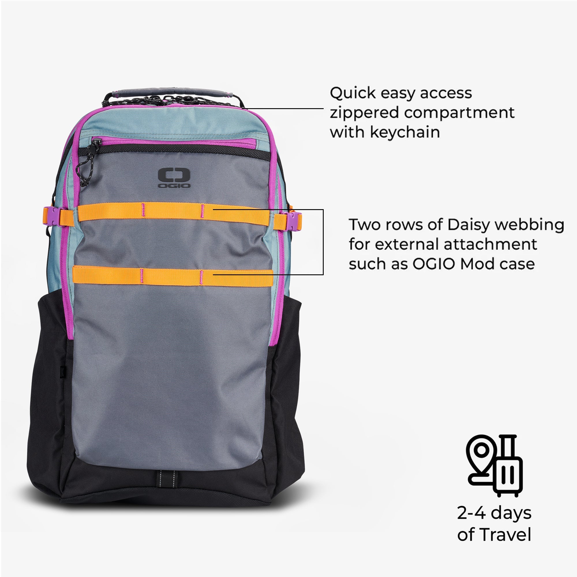 ALPHA 25L BACKPACK - MINERAL BLUE