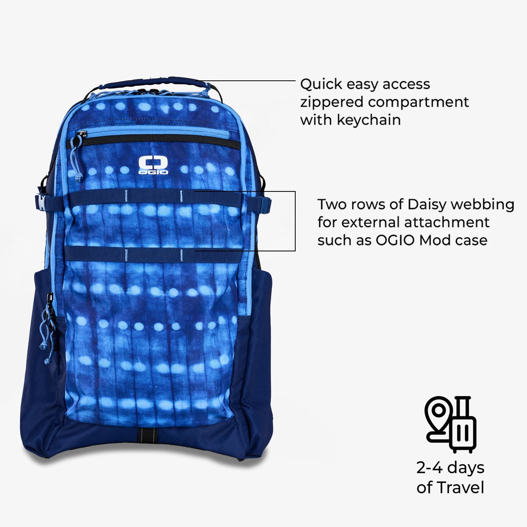 Alpha 25L Backpack - Shibori Dot