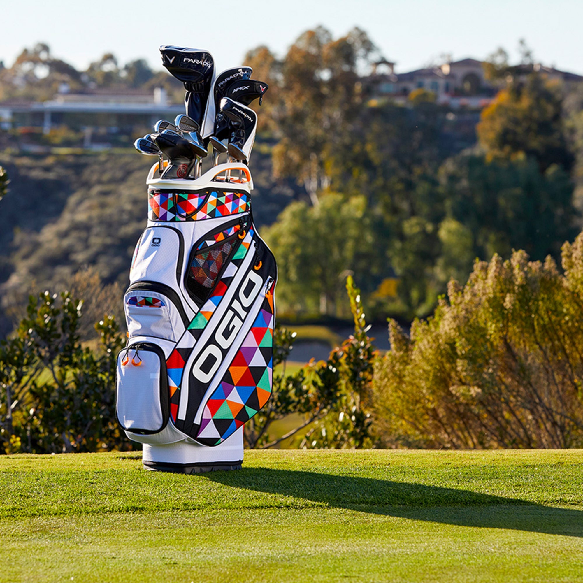 Woode Silencer Cart Bag - Triangle Retro