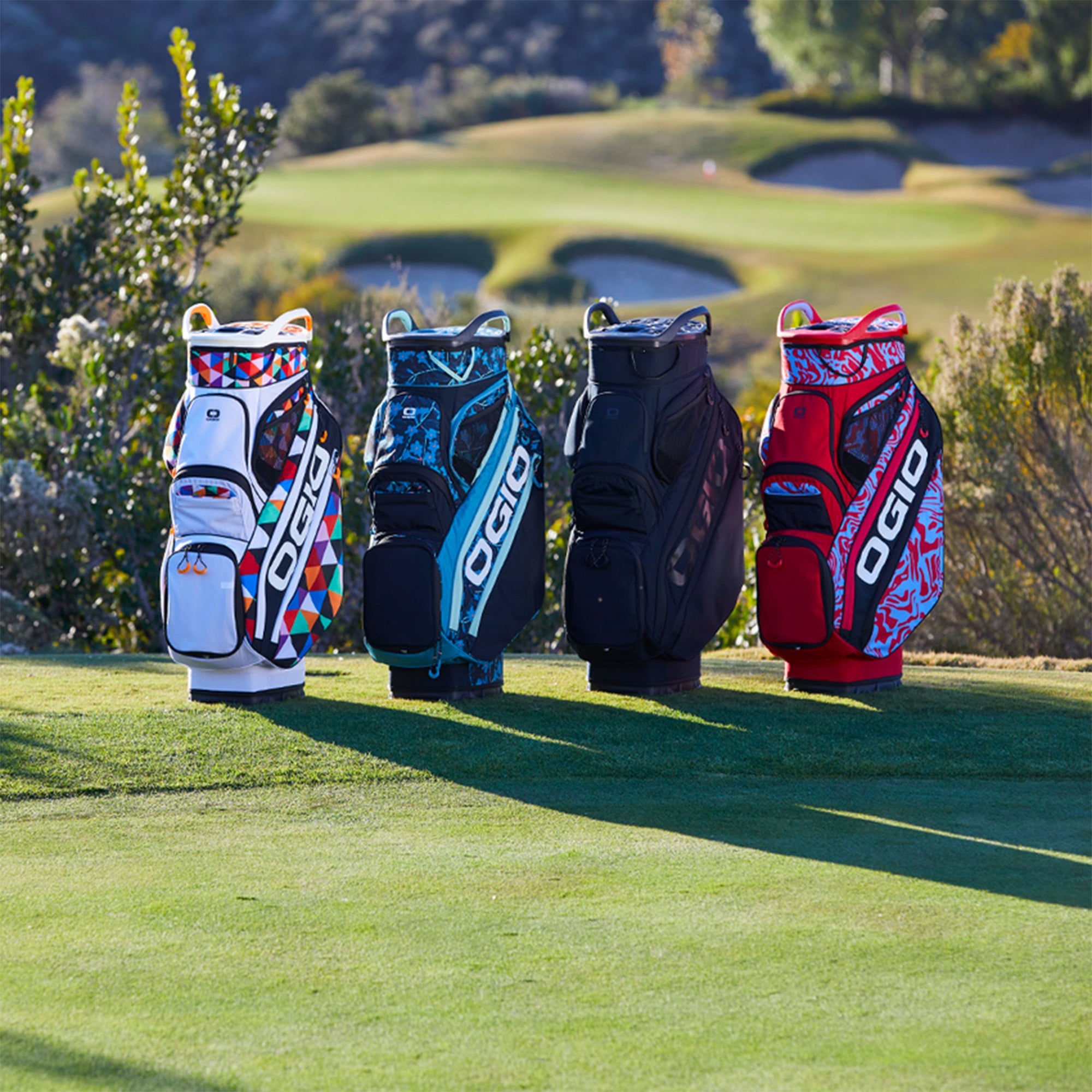 Woode Silencer Cart Bag - Triangle Retro
