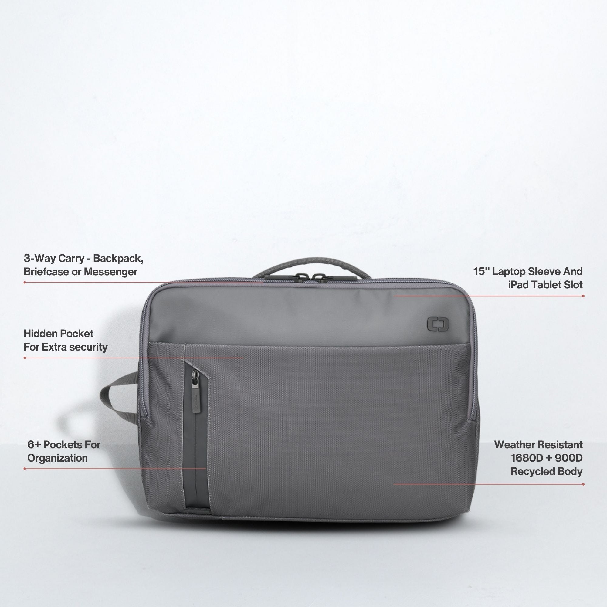 Pace Pro Brief Pack - Grey Pinstripe