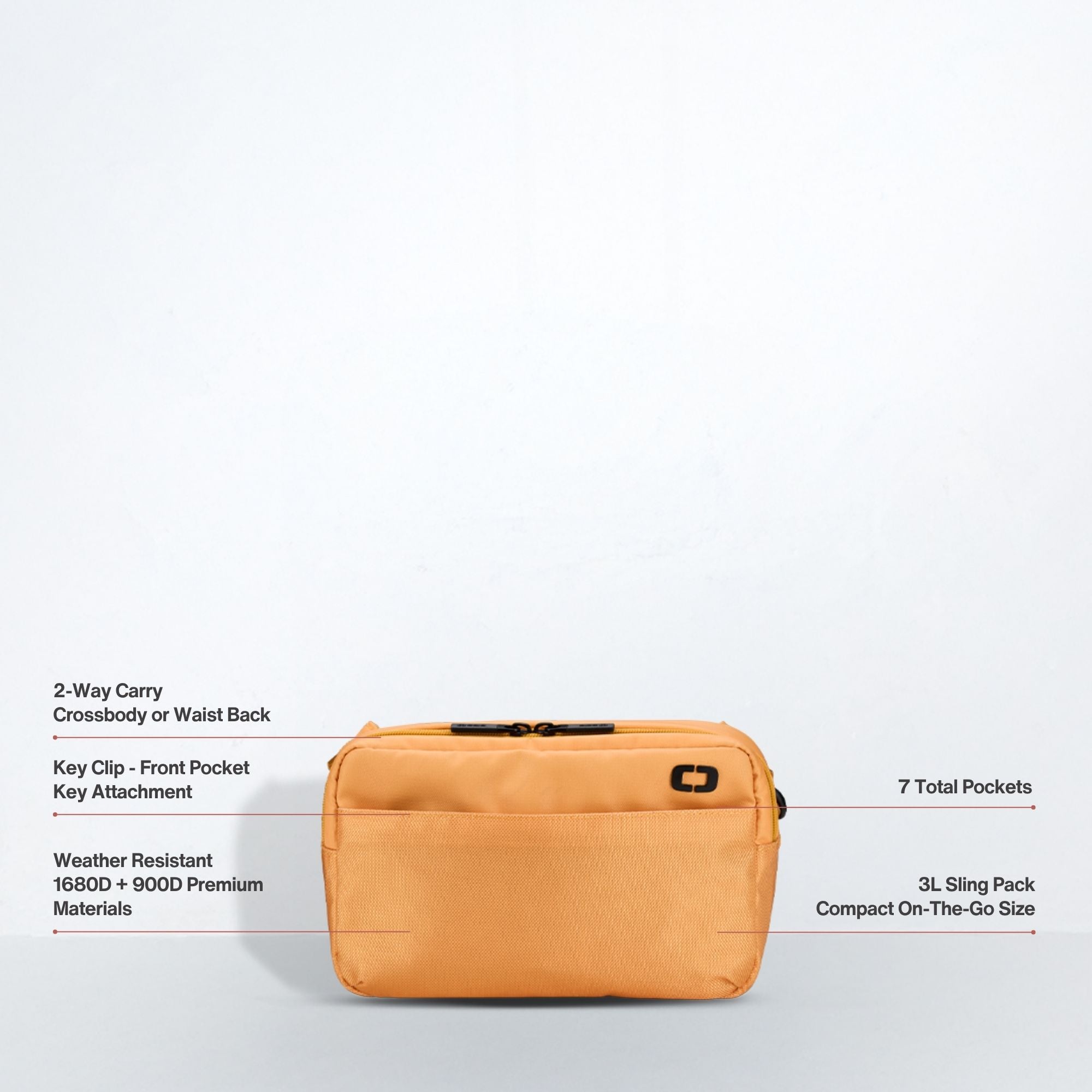 Pace Pro Crossbody - Saffron