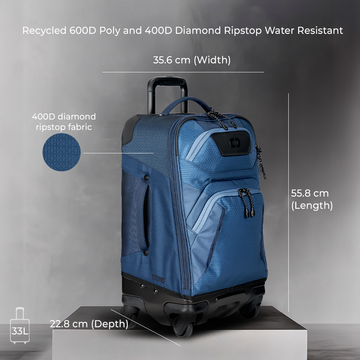 OGIO Blue Renegade Pro 22 Luggage 33L Bag for 2-5 Day Trips