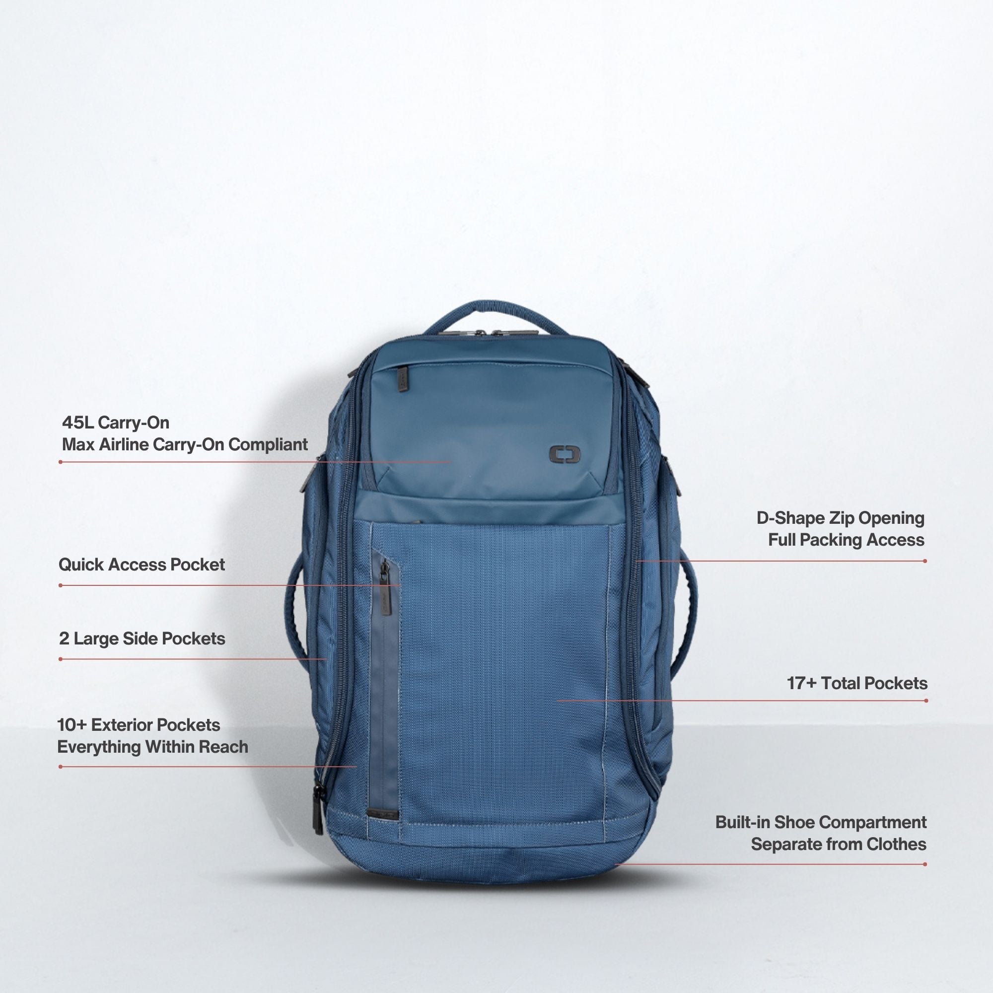 Pace Pro Max Travel Duffel Backpack 45L - Moonlight Ocean