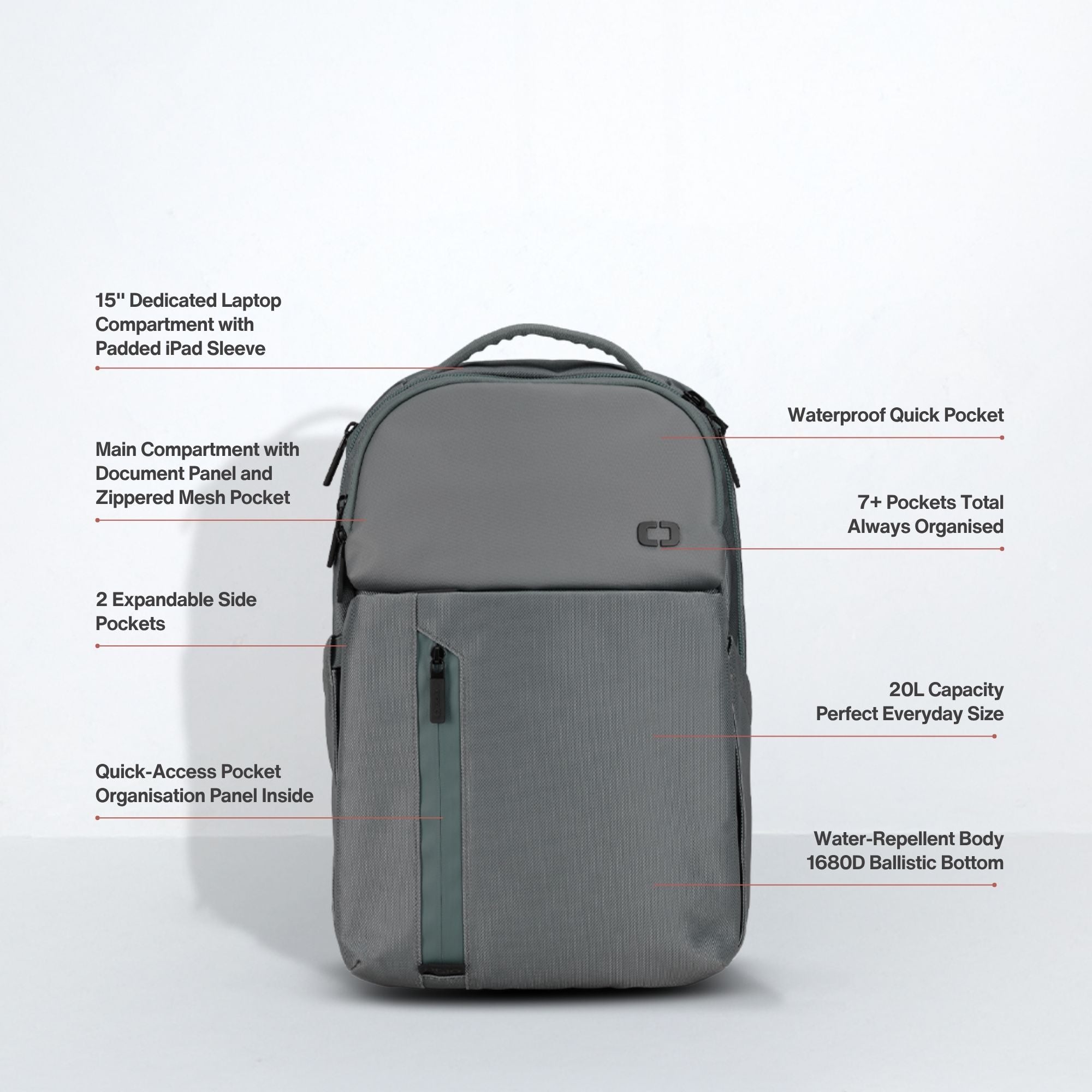 Pace Pro 20L Backpack - Stormy Weather