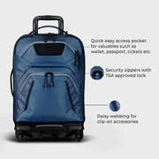 OGIO Blue Renegade Pro 22 Luggage 33L Bag for 2-5 Day Trips