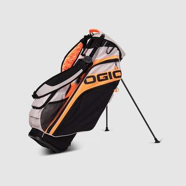 OGIO Gray Woode Hybrid Stand Bag | 8-Way Top, 9 Pockets