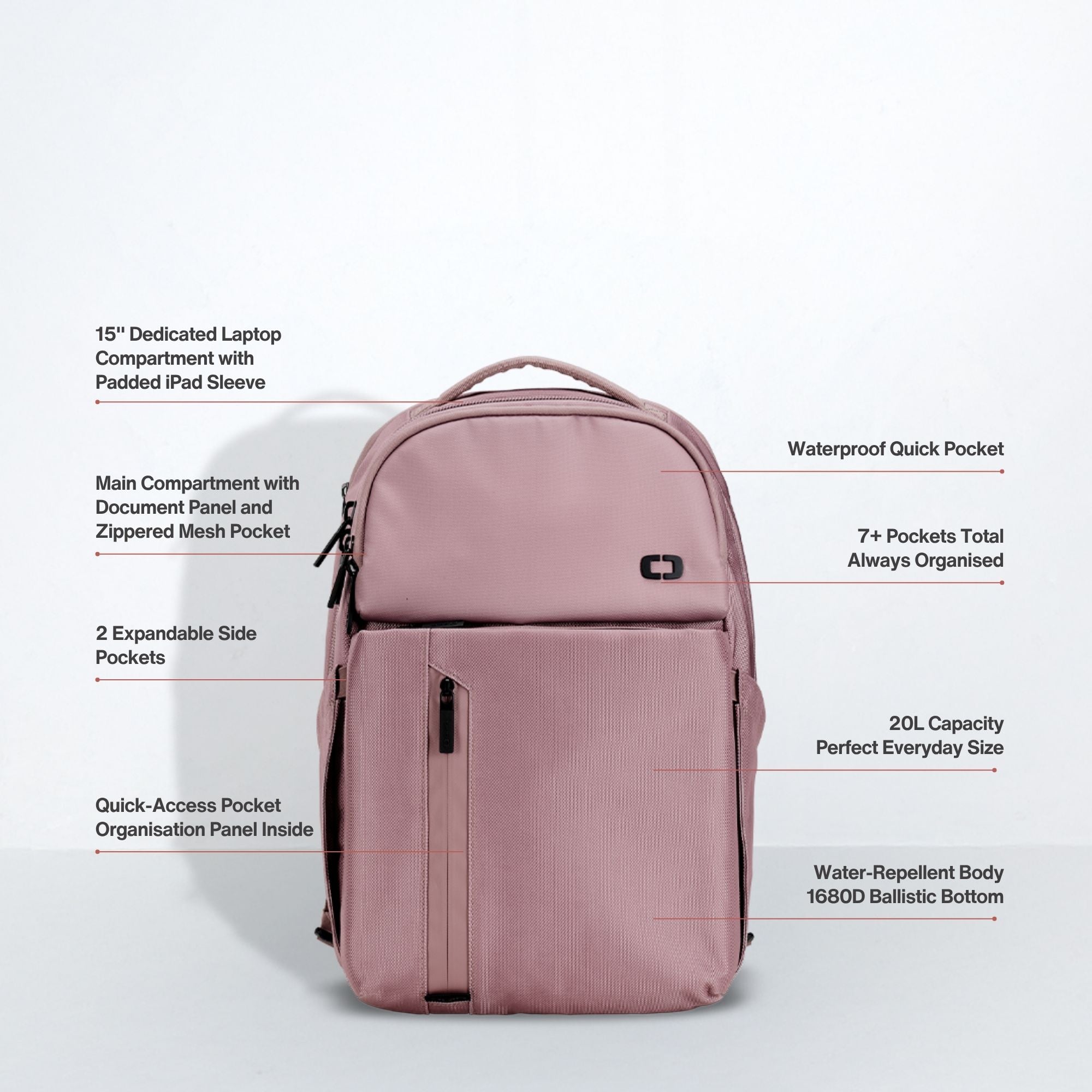 Pace Pro 20L Backpack - Twilight Mauve