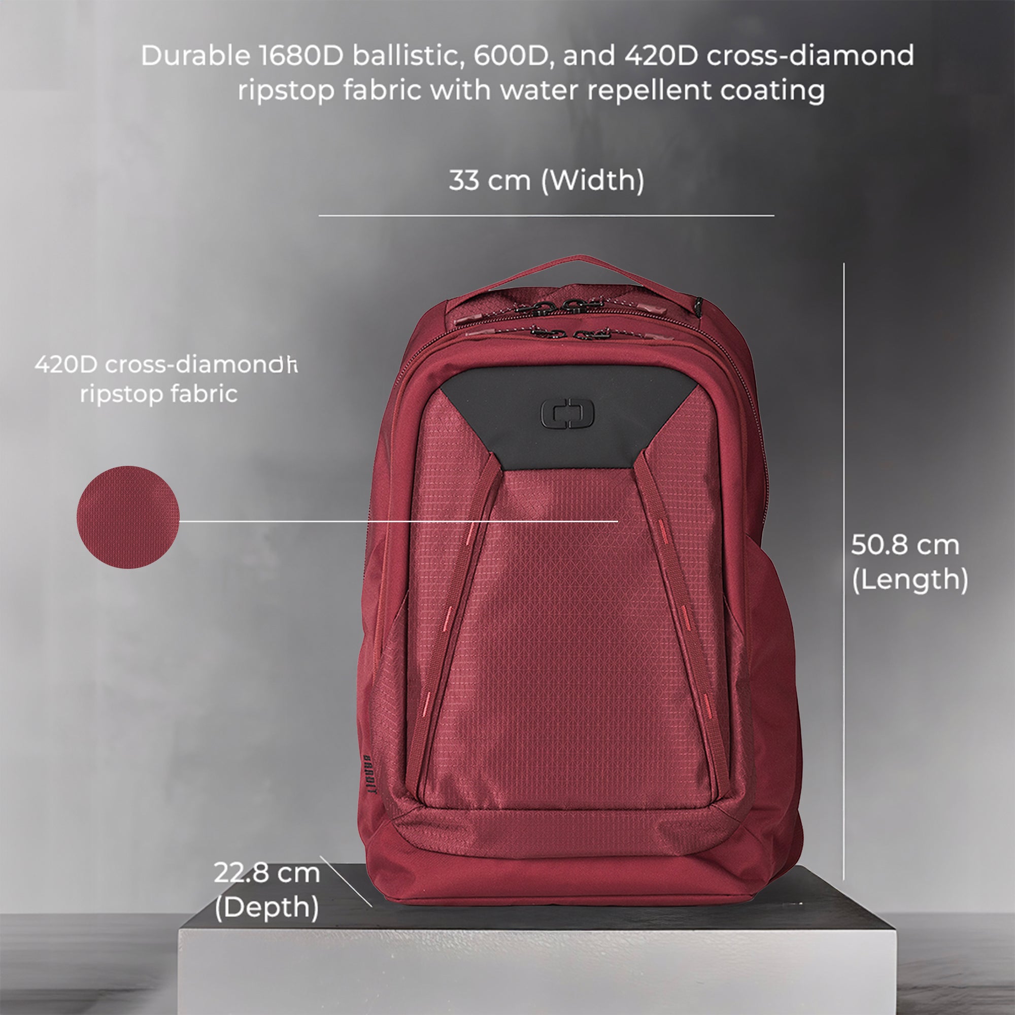 BANDIT PRO BACKPACK - BURGUNDY