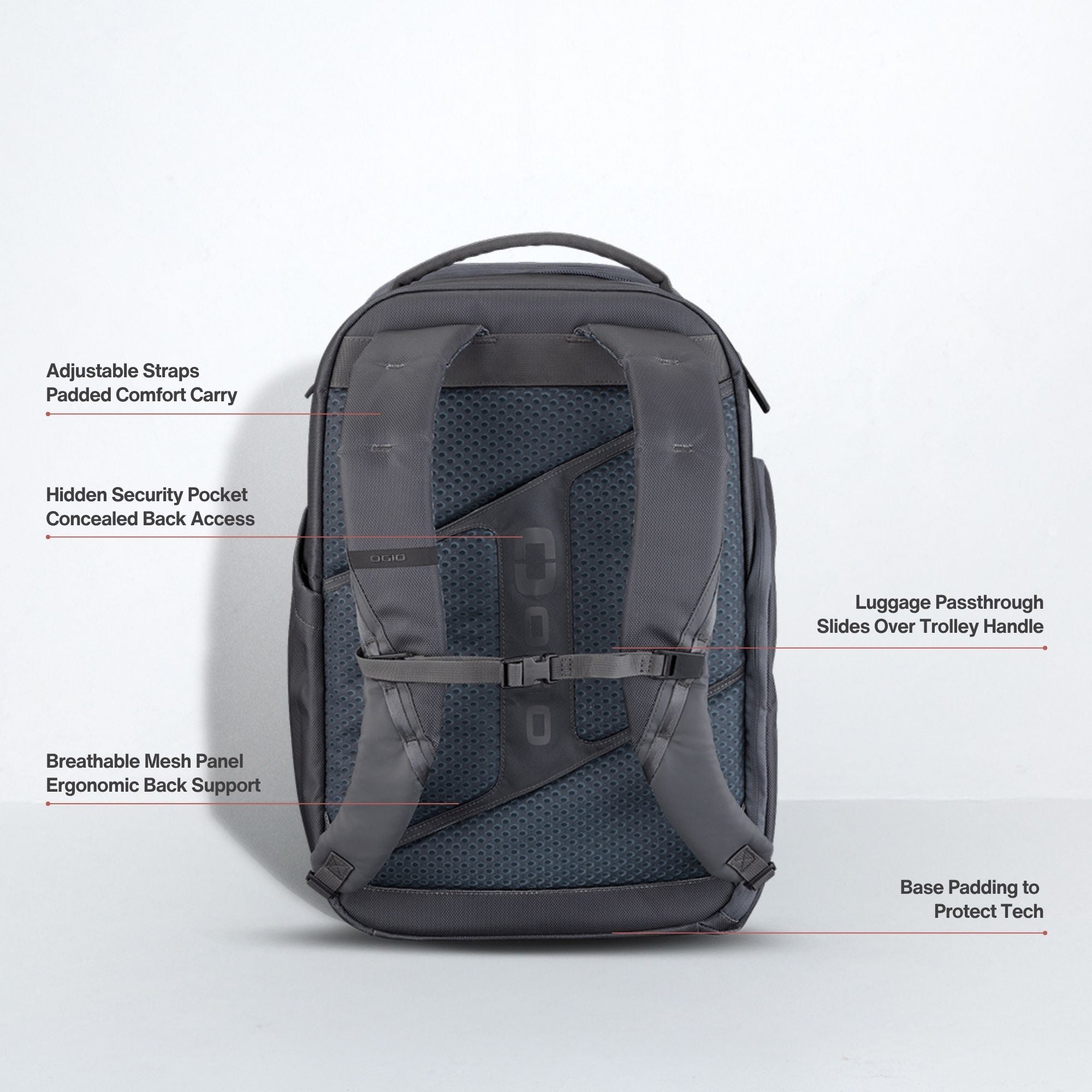 Pace Pro 25L Backpack - Grey Pinstripe