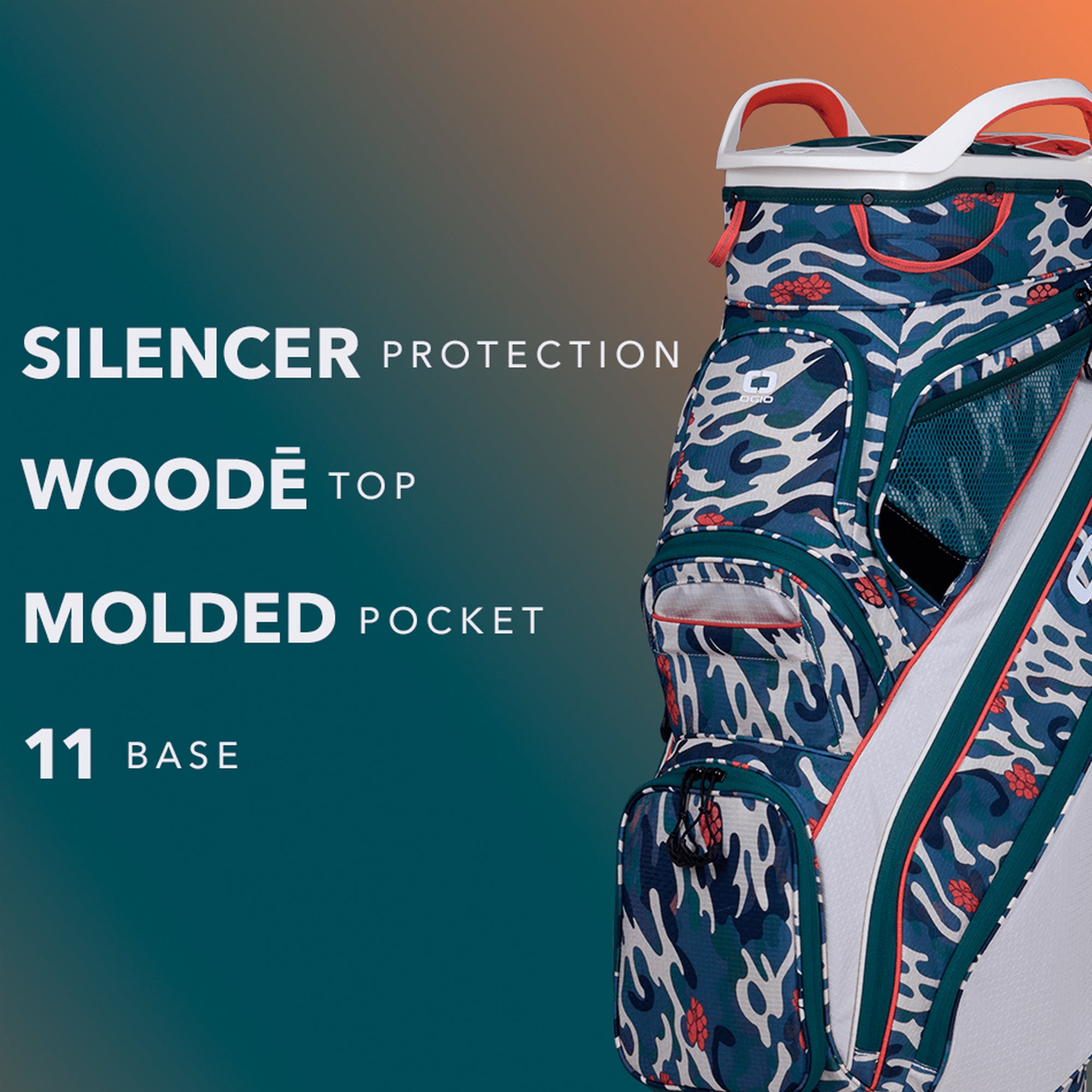 OGIO SILENCER CART GOLF BAG CONFETTI