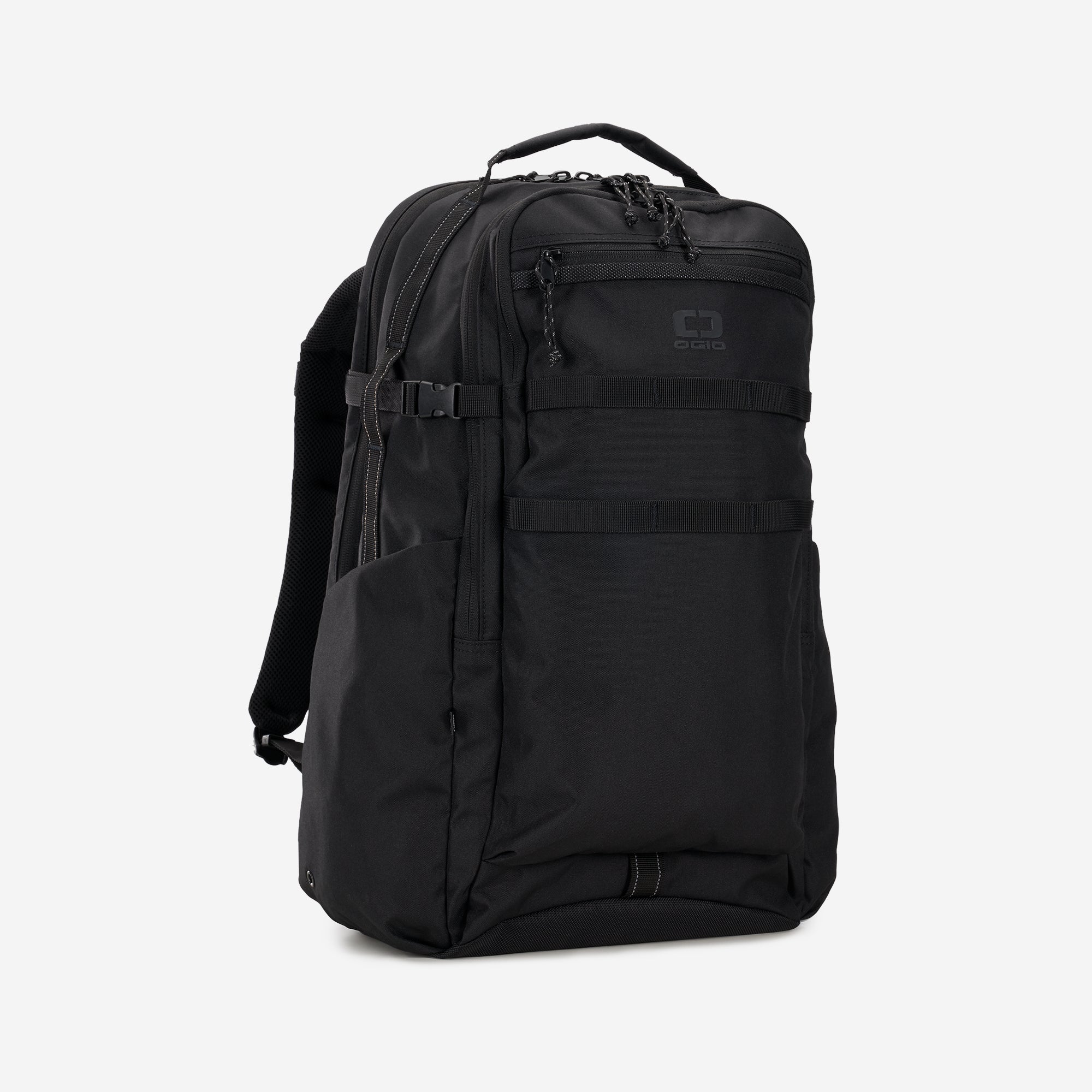 OGIO black multi-compartment backpack designed for office, travel, and daily use