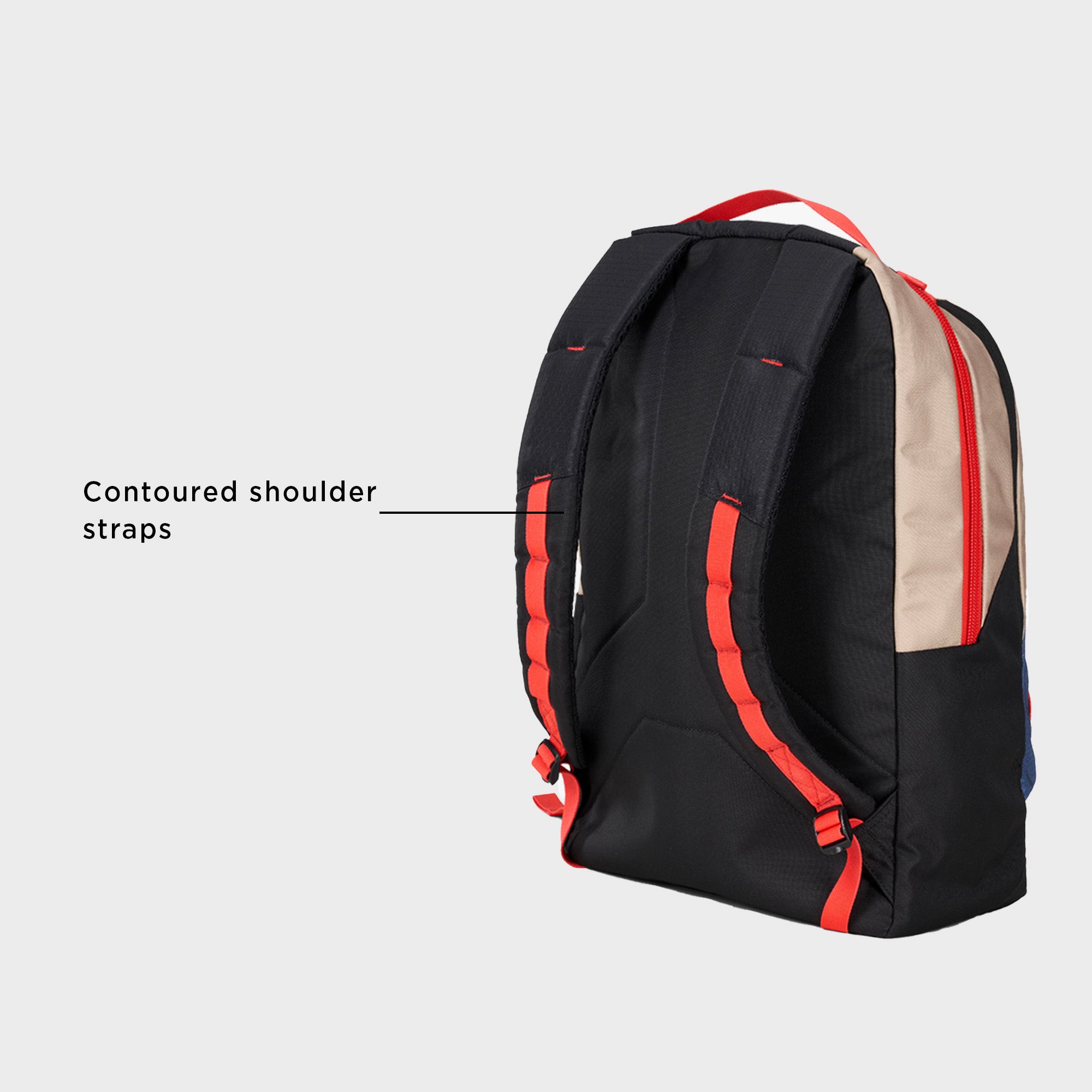 BANDIT PRO BACKPACK - TAN/BLUE/RED