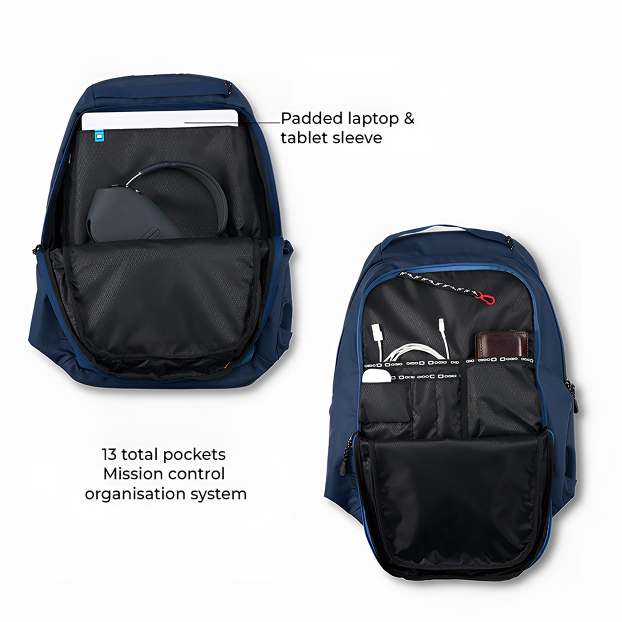 BANDIT PRO BACKPACK - TAN/BLUE/RED